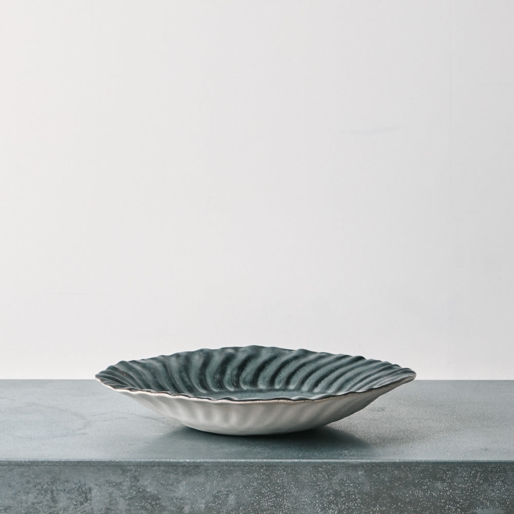 Grande assiette creuse - Charbon