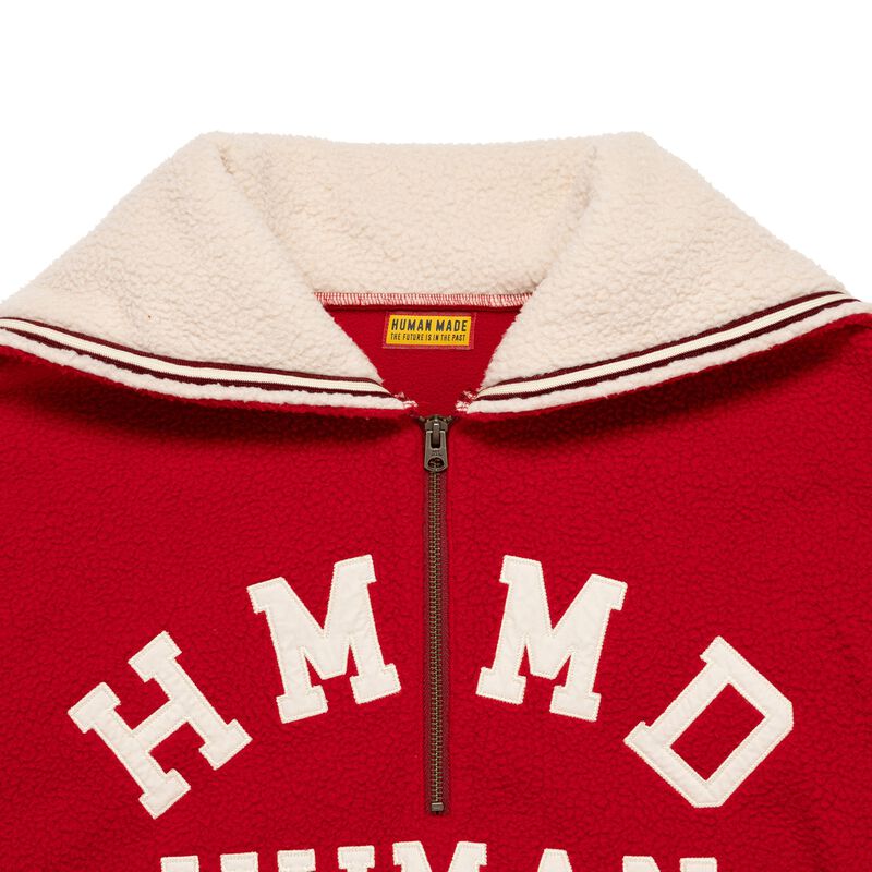 HUMAN MADE HALF-ZIP FLEECE PULLOVER
