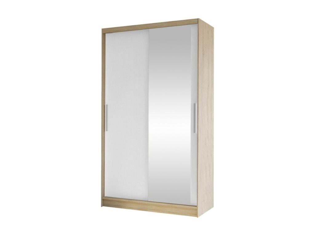 Armario 165 - Blanco - Roble Nestleare - 200x100x58cm - Puertas de armario Correderas