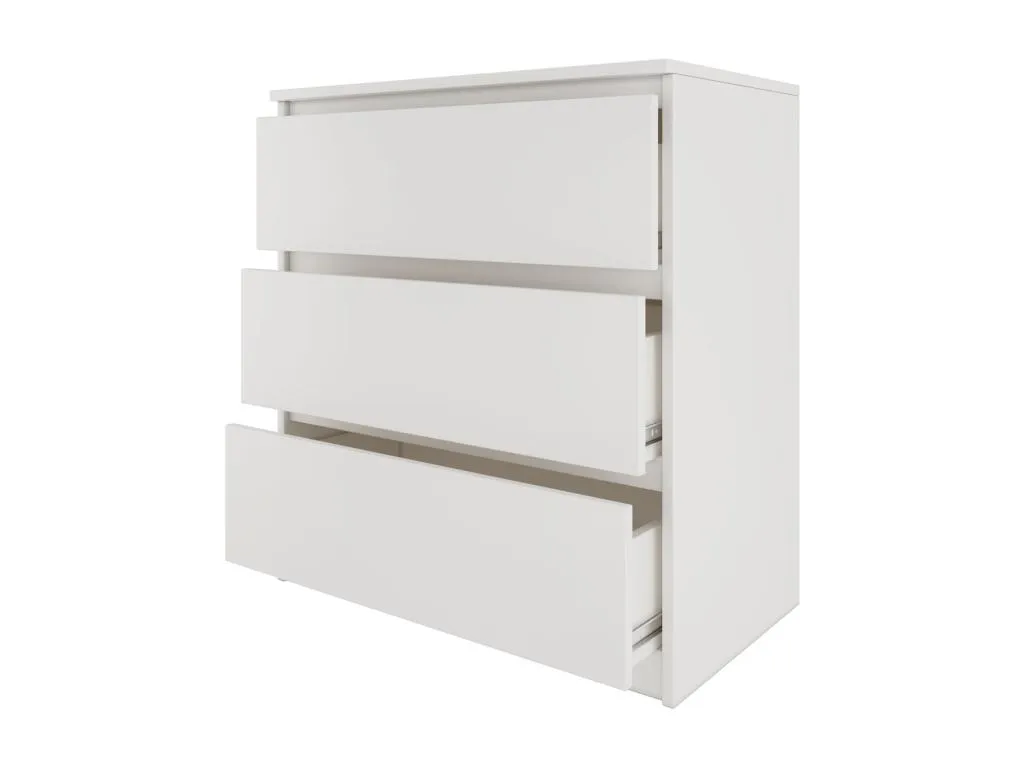 Cómoda Nidovia 3 cajones 75x70x40 salón despacho dormitorio estilo escandinavo thf205313