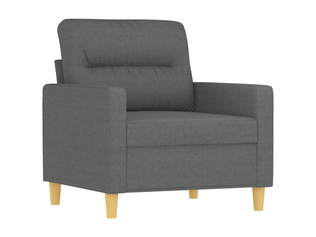 Sillón de tela gris oscuro 60 cm