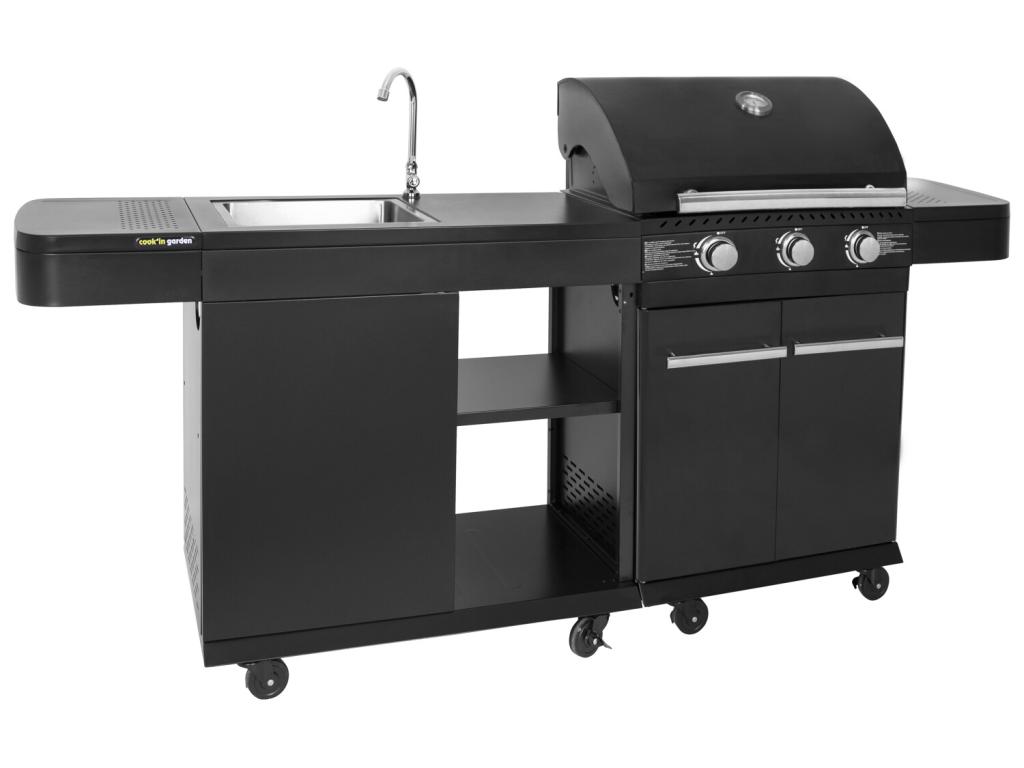 Cocina exterior modular FYRA - 3 quemadores - COOK'IN GARDEN