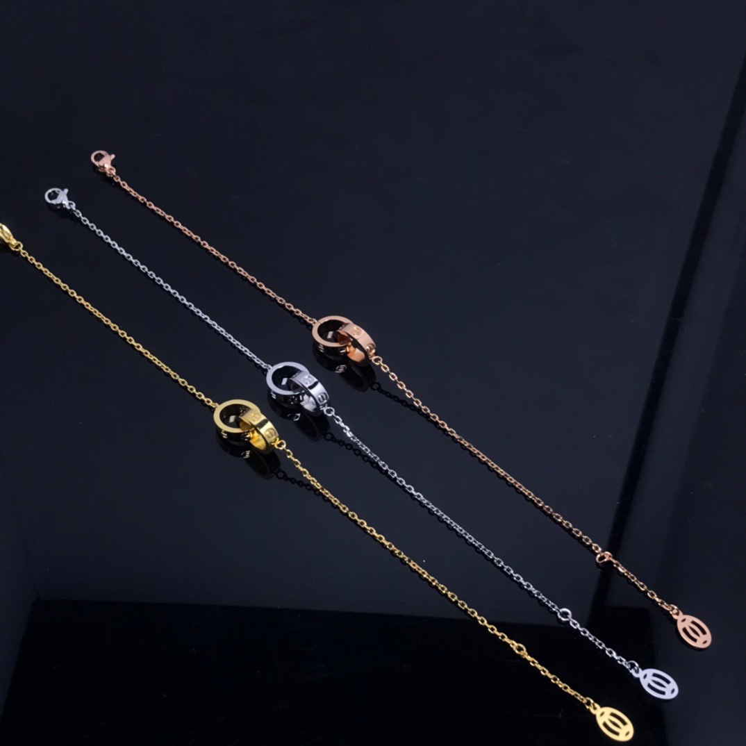 Cartier Double Circle Love Chain Bracelet - Original Replica Club