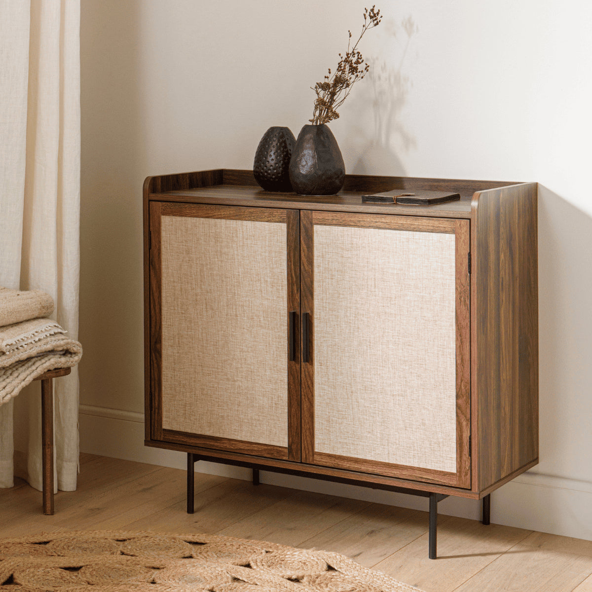 Calicosy - Dressoir met 2 deuren JETSON - B80 cm - Walnootlook