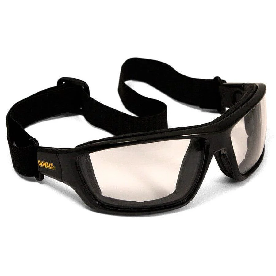 DeWalt Converter Safety Glasses/Goggles Black Frame Indoor-Outdoor Anti-Fog Lens - KTF Painting Interior Exterior