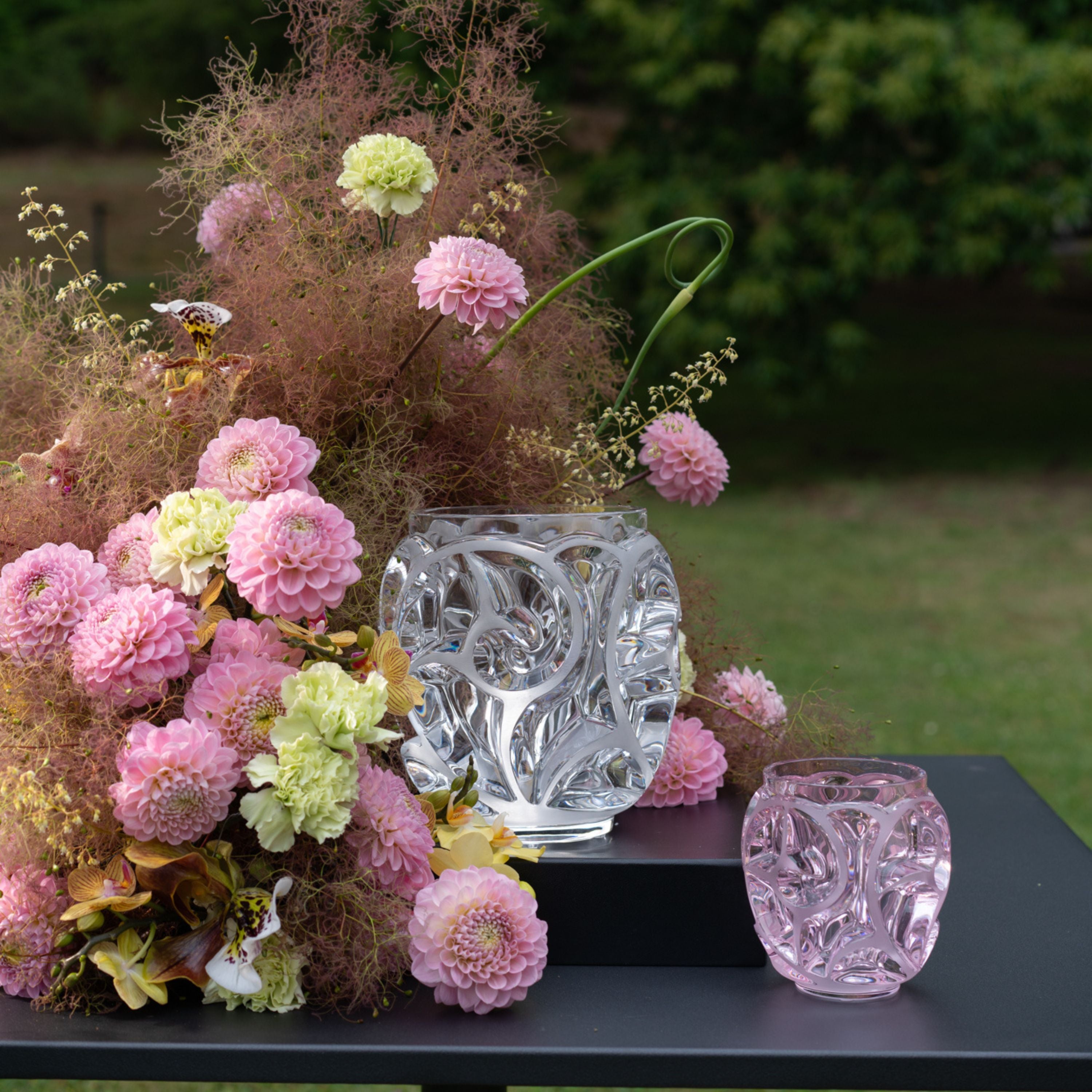 VASE TOURBILLONS XXL - CRISTAL INCOLORE