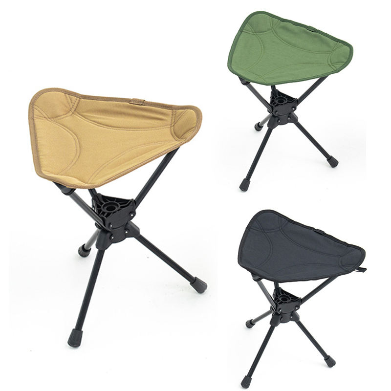 Goodwin SY-005 Modern 600D Oxford & Iron Folding Stool Portable Outdoor Garden Chair with Backpack-Friendly Design