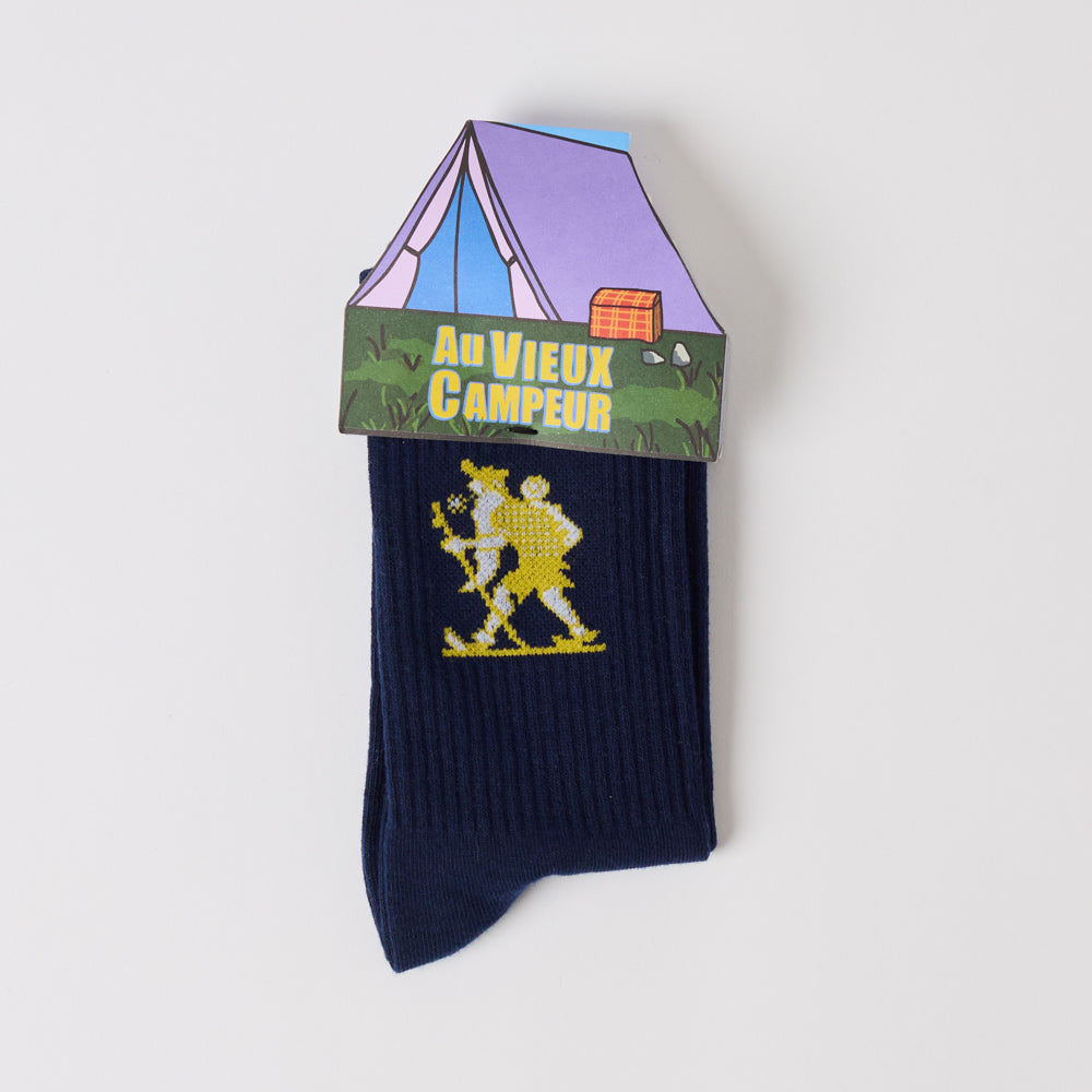 Au Vieux Campeur - Chaussettes Marcheur - Marine