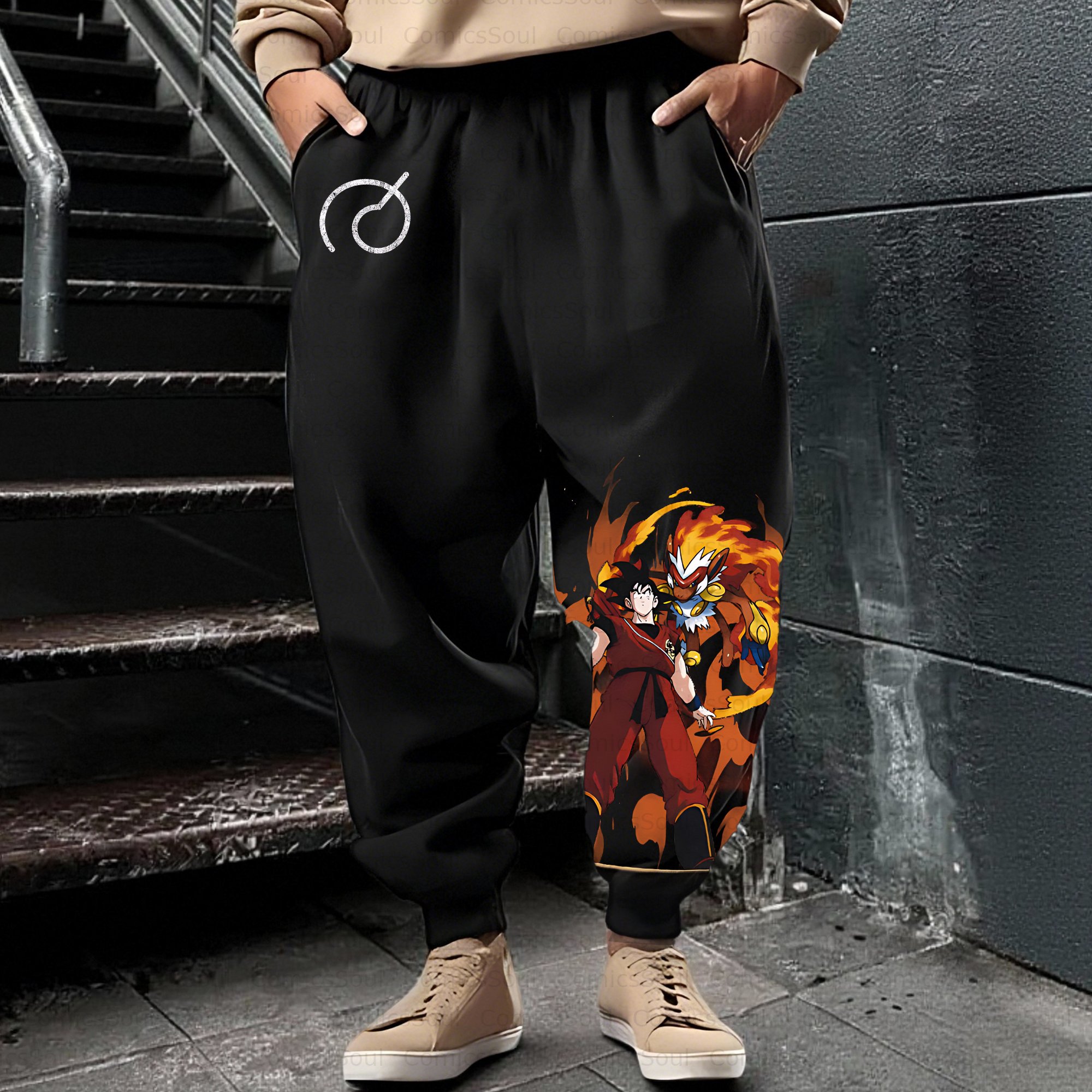 Unisex Casual Anime Streetwear Pant
