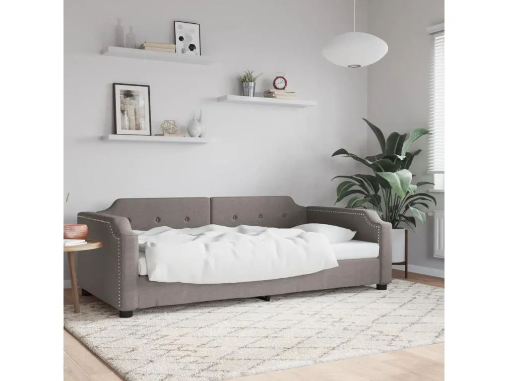 Casabellaes Sofá cama tela gris taupe 80x200 cm Gris Casabellaes 84847UFNG