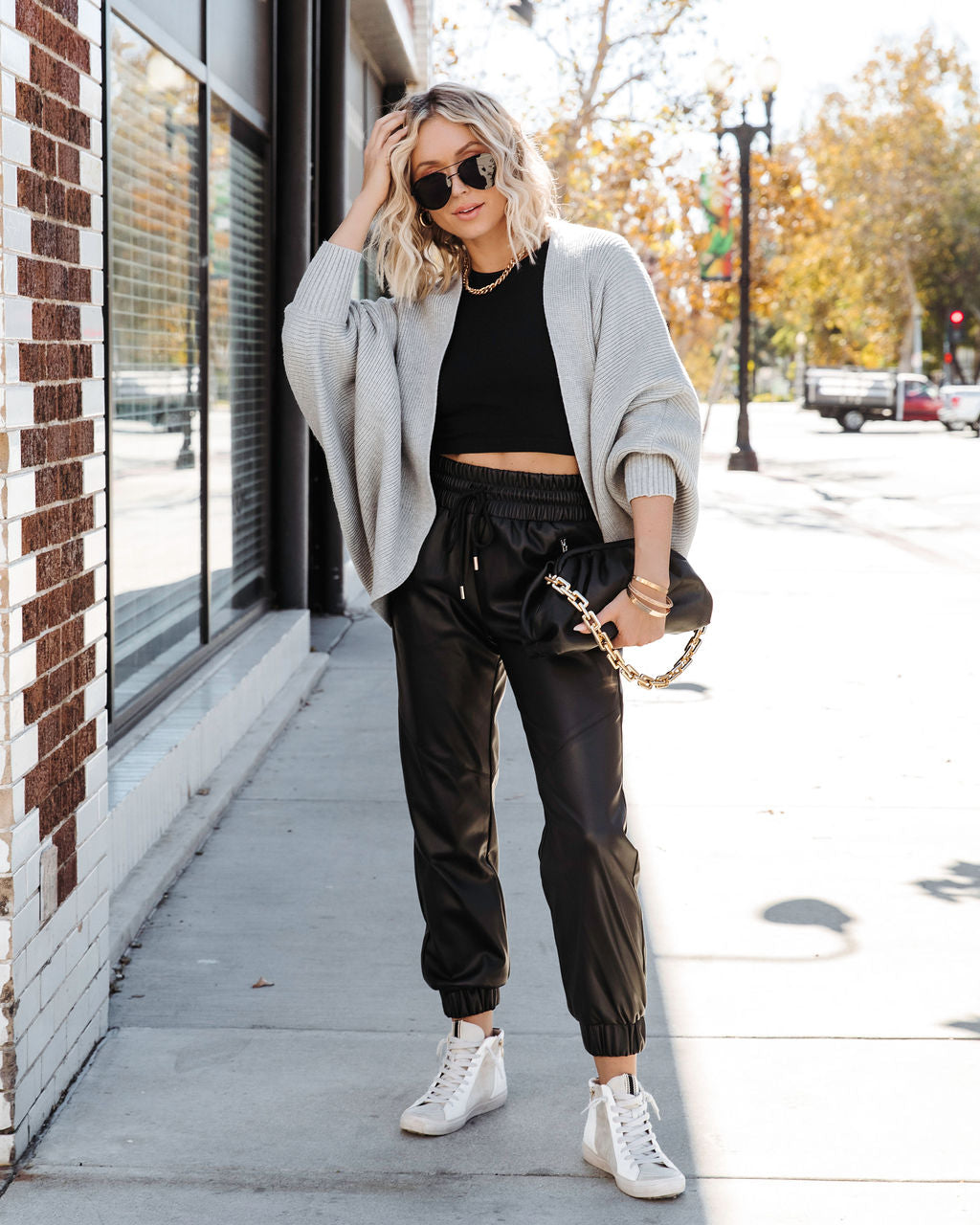 Mariah Knit Dolman Sleeve Cardigan - Heather Grey - Se7enfashion