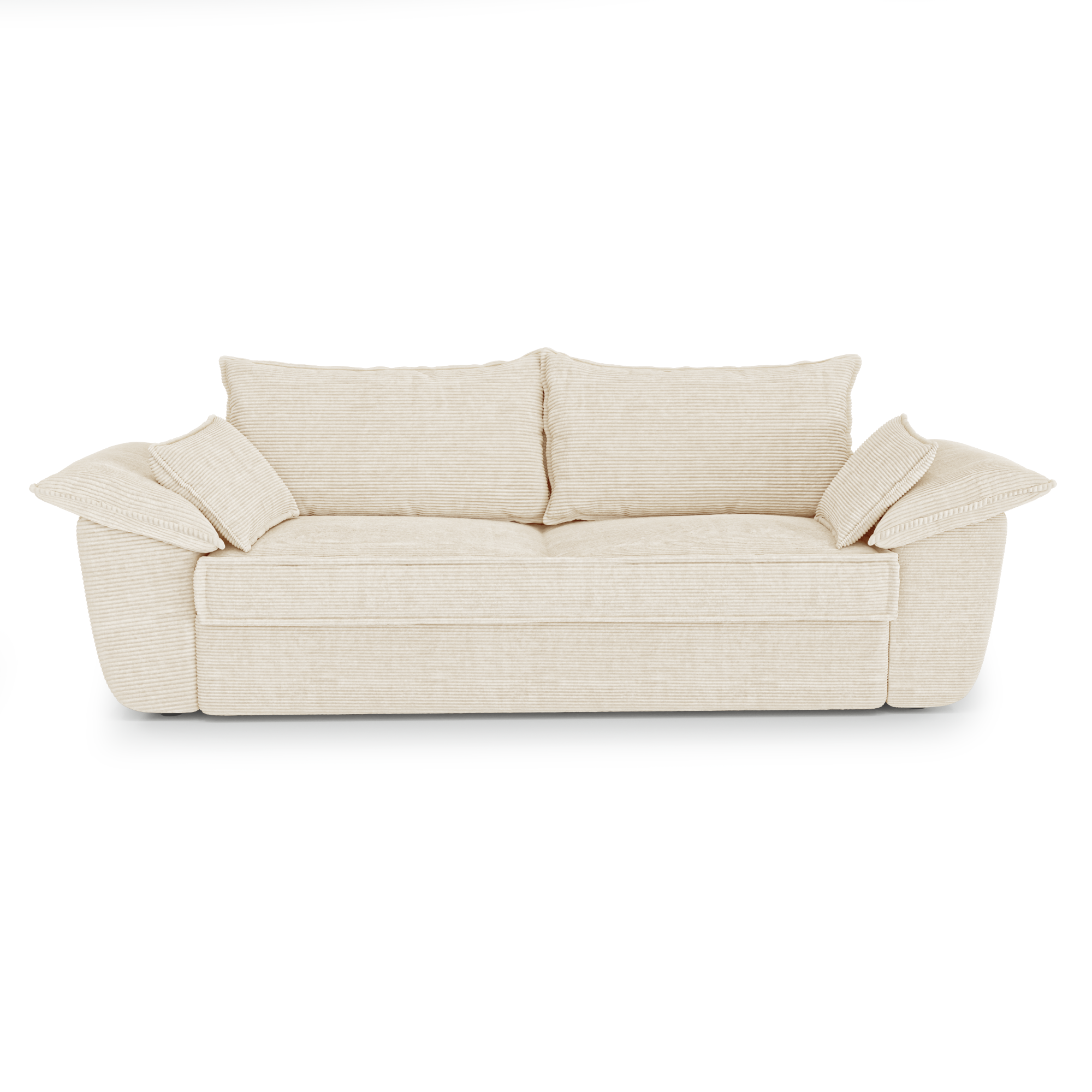 Rechte bank SASHA 3 personen Corduroy Crème