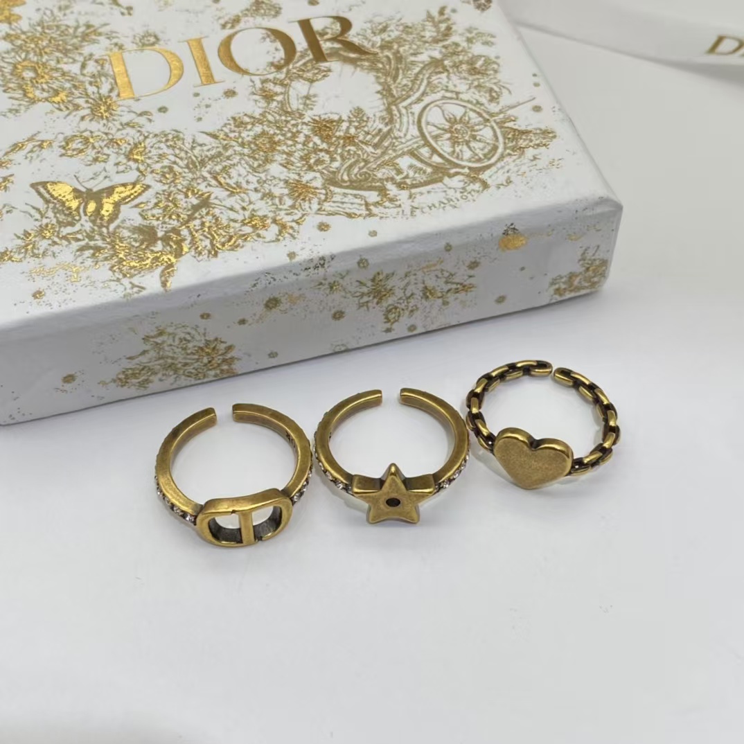 Dior Stacked Rings - 3 Pieces - Original Replica Club