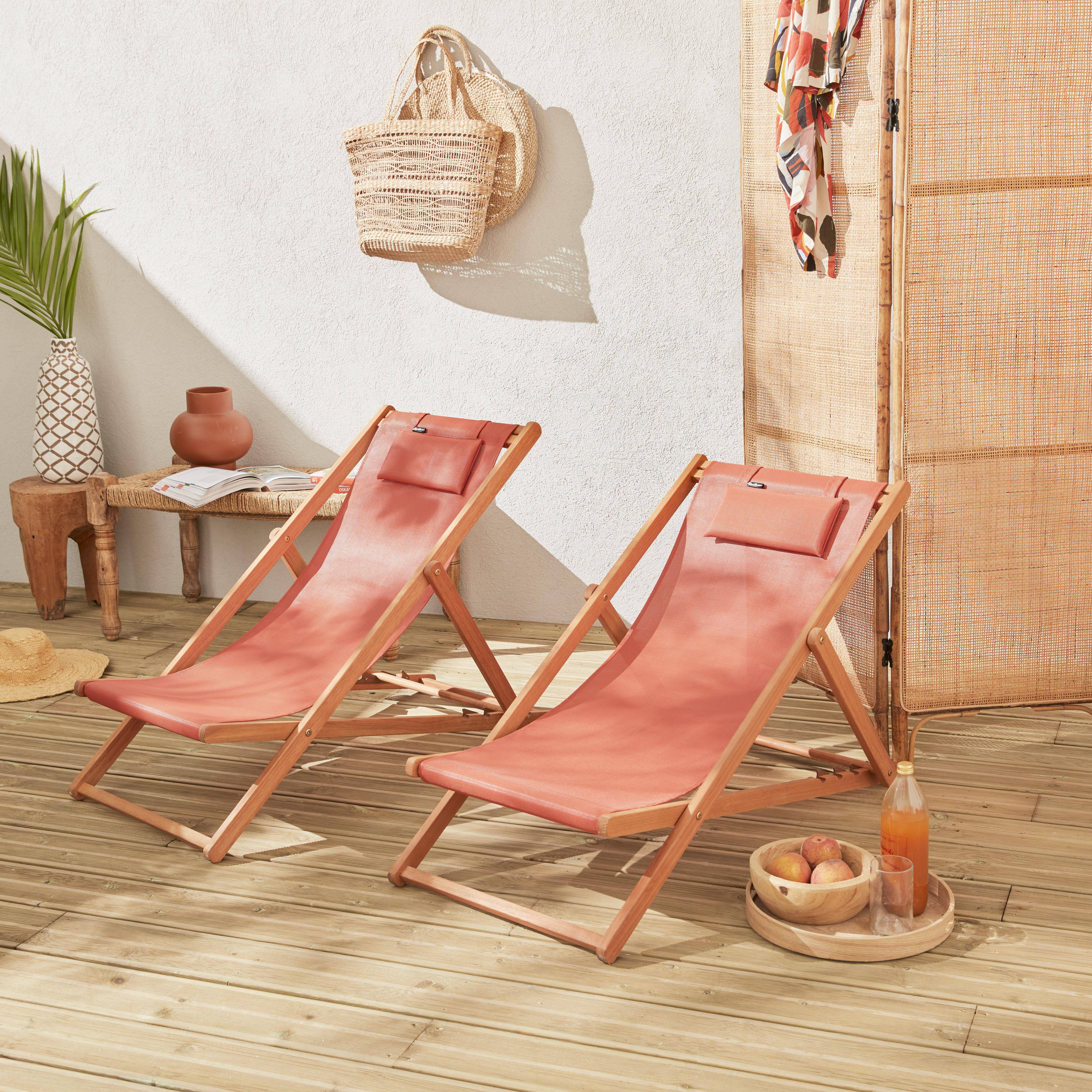 Creus - Silla plegable de madera de eucalipto, set de 2