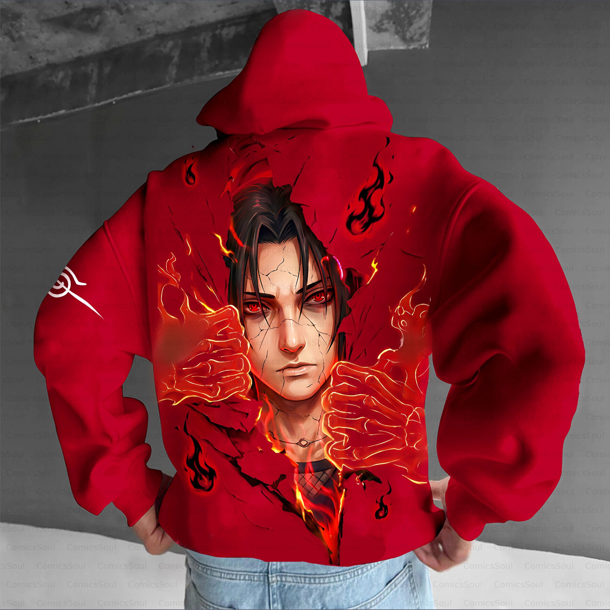 Unisex Anime Inspired Vintage Plush Hoodie