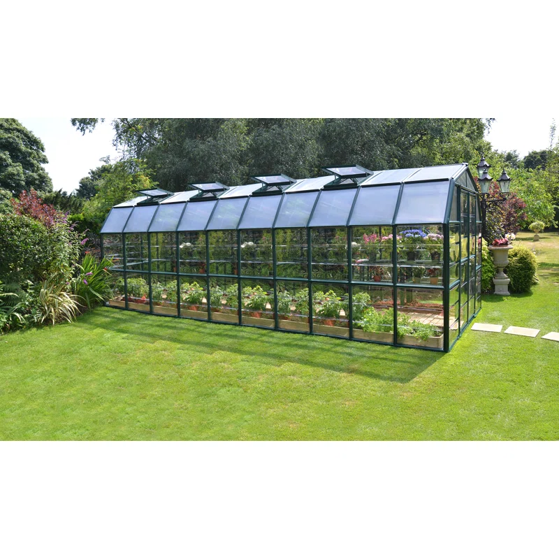 WAYFAIR Rion Greenhouse 237.5 Cm H X 267 Cm W X 639 Cm D