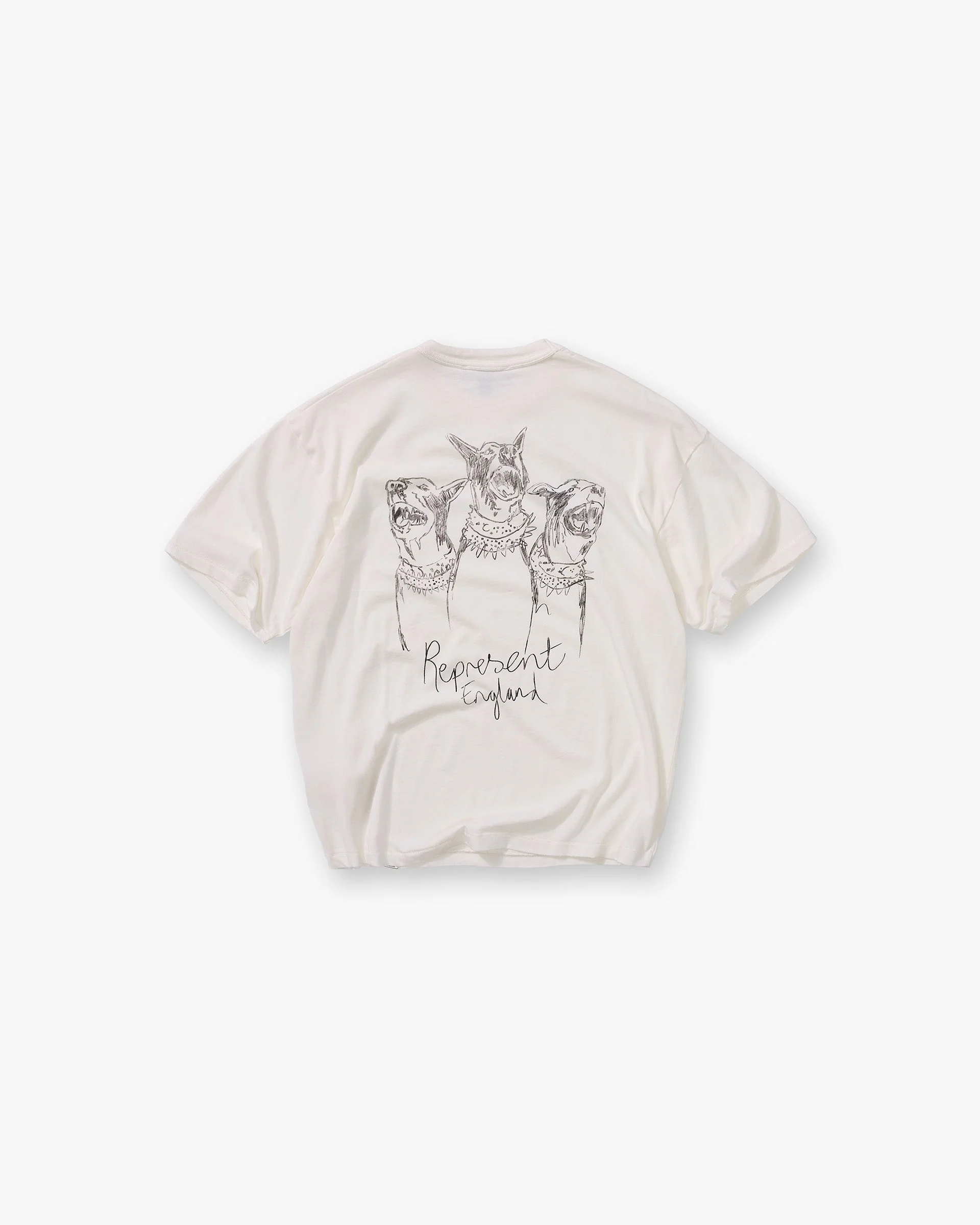 Hand Drawn Thoroughbred T-Shirt - Flat White