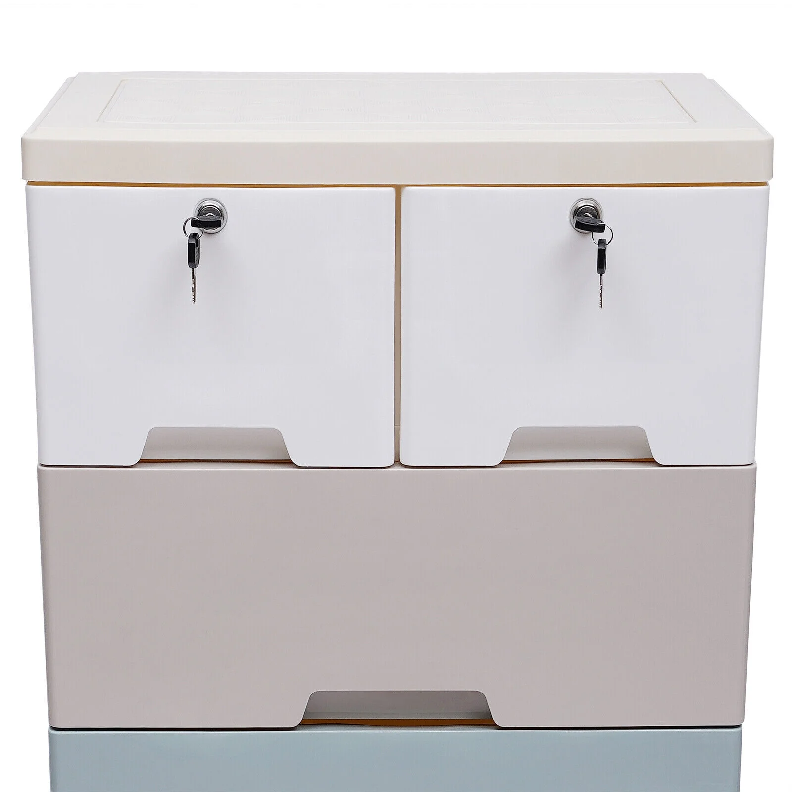 5-Layer Living Room Cabinet Baby Clothes Storage Plastic Chest Of Drawers Household Kids Clothes Forcer Plastic Storage 6 Drawers Toy Books Storage PP Material Colorful Drawer Clothes Cabinets - Image 7