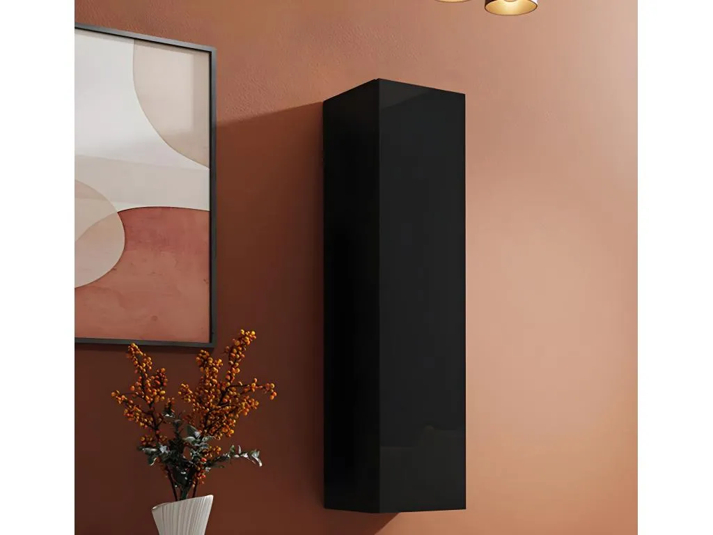 Armario colgante para Salón comedor en Negro con 30x30x120 cm Casabellaes 38011KYHV