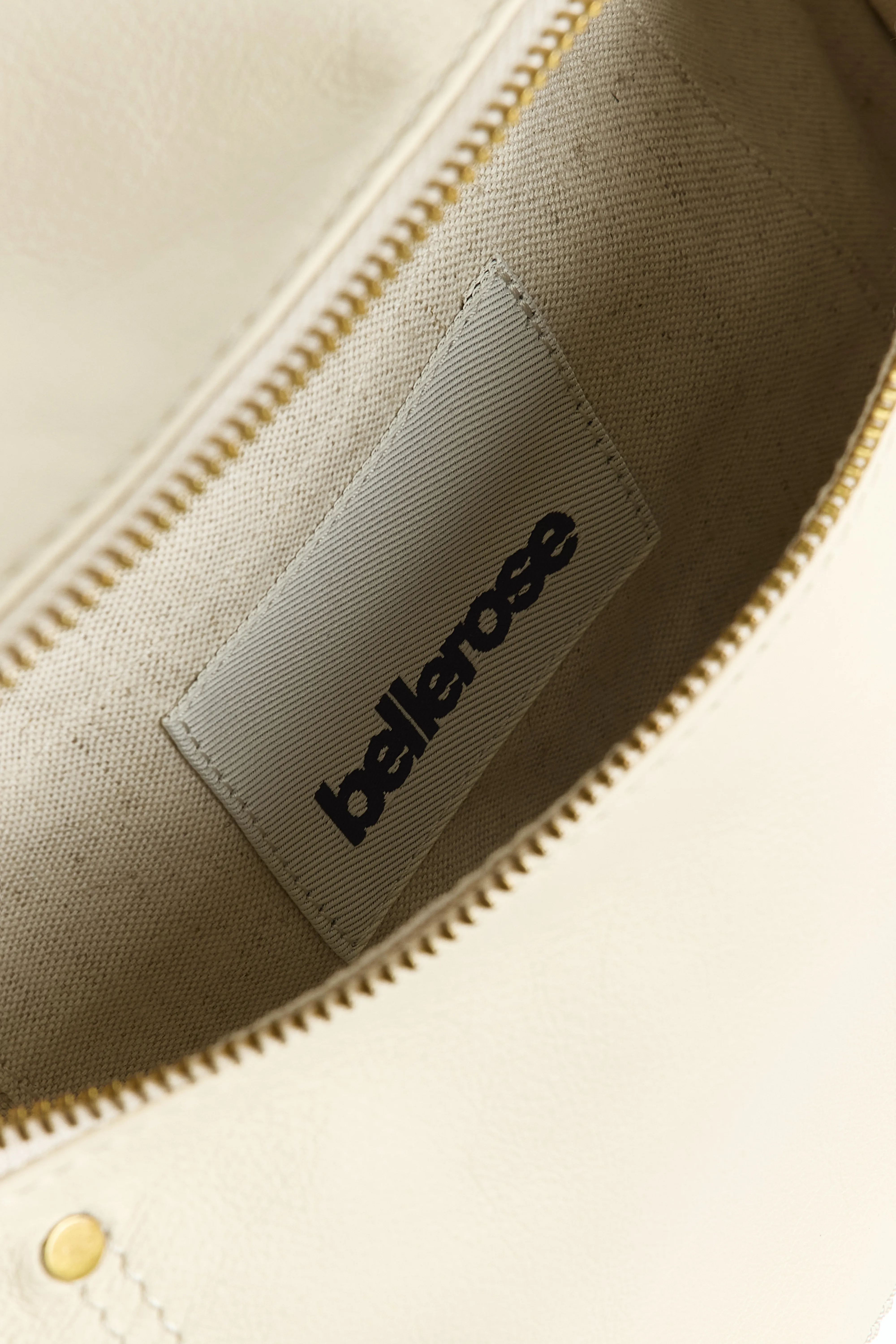 Bellerose Souply ecru leather sling bag (251 / W / RICE)