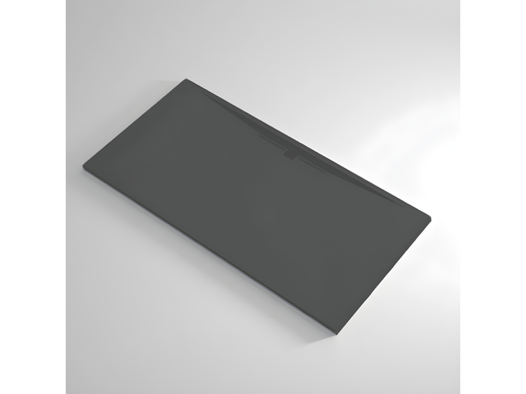 Plato de ducha pizarra EDIS ANTRACITA 90x120 cm rejilla inox