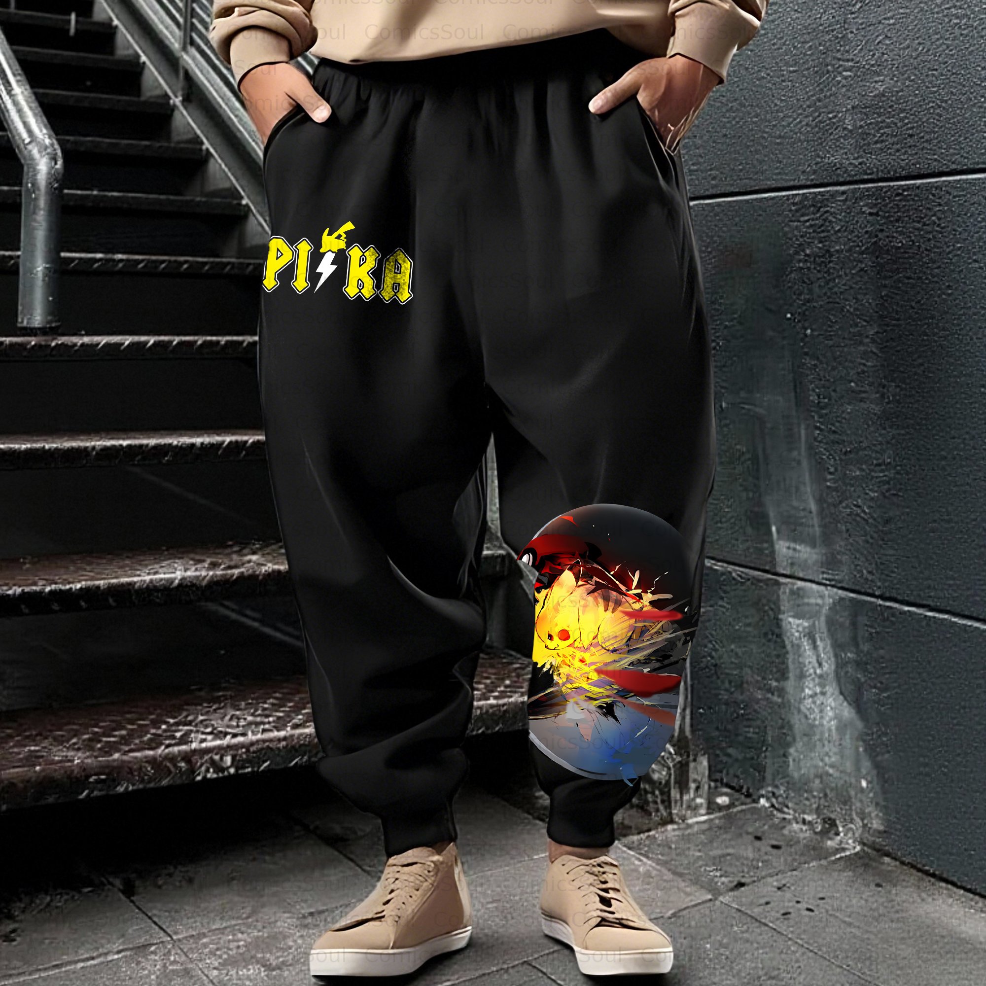 Unisex Casual Anime Streetwear Pant