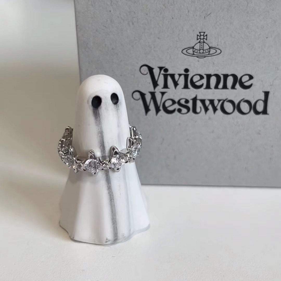 Vivienne Westwood Romantic Lavender Purple Saturn Ring - Original Replica Club