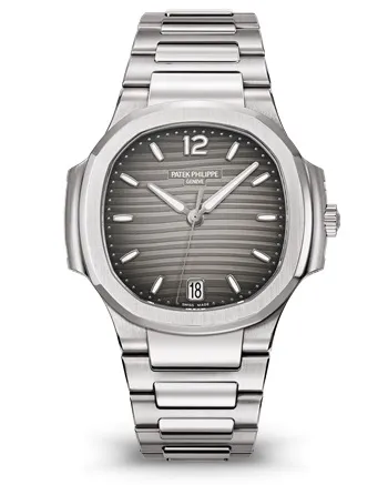 Patek Philippe Ladies Nautilus Gray Dial Stainless Steel 7118/1A-011