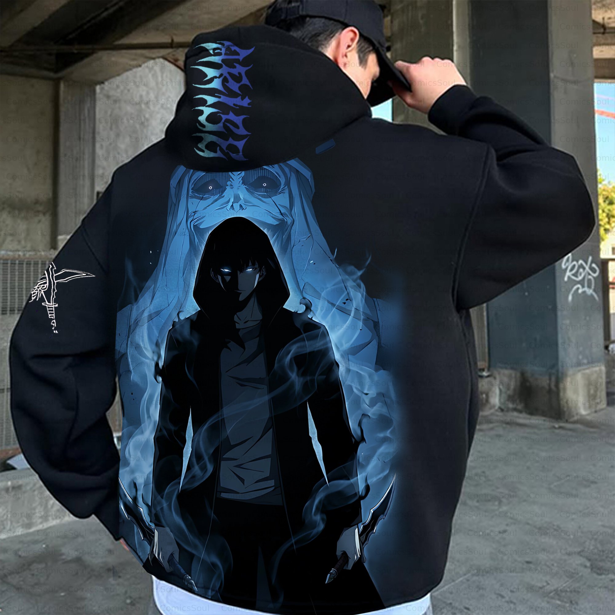 Unisex Anime Inspired Vintage Plush Hoodie