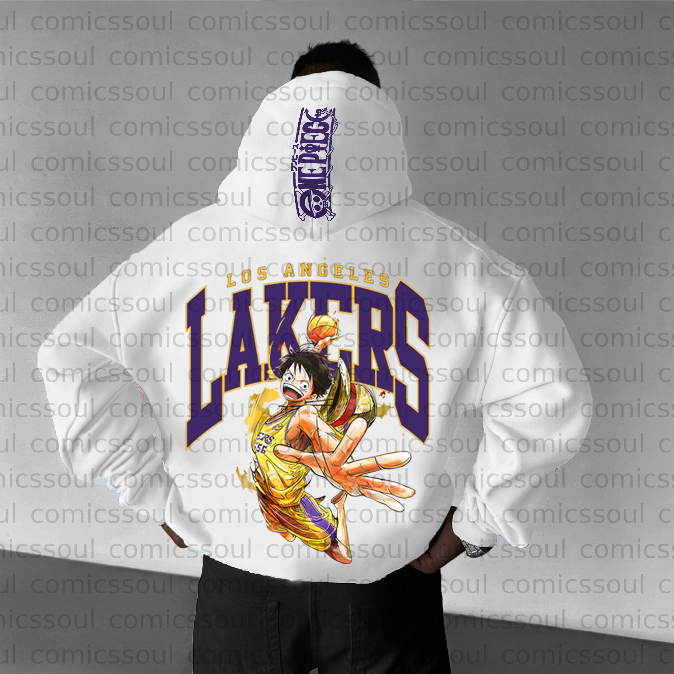 Unisex Anime Graphic Streetwear Wintage Plush Hoodie