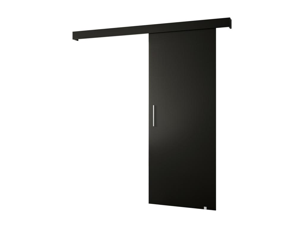 Puertas correderas Salwador I 70x204 cm (Negro / Negro / Plata)