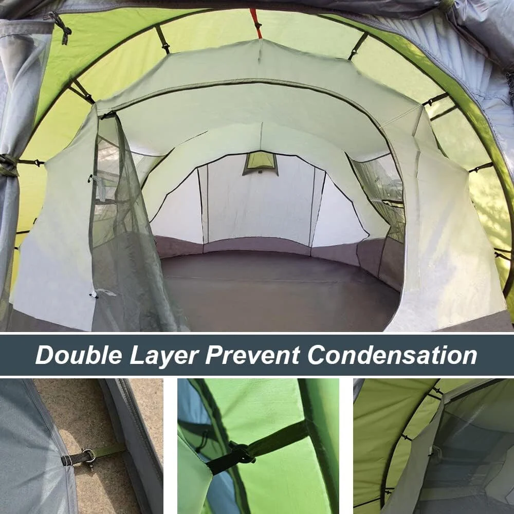 4-6 Person Pop Up Tents Waterproof Windproof Instant Tent for Camping Hiking - Image 3