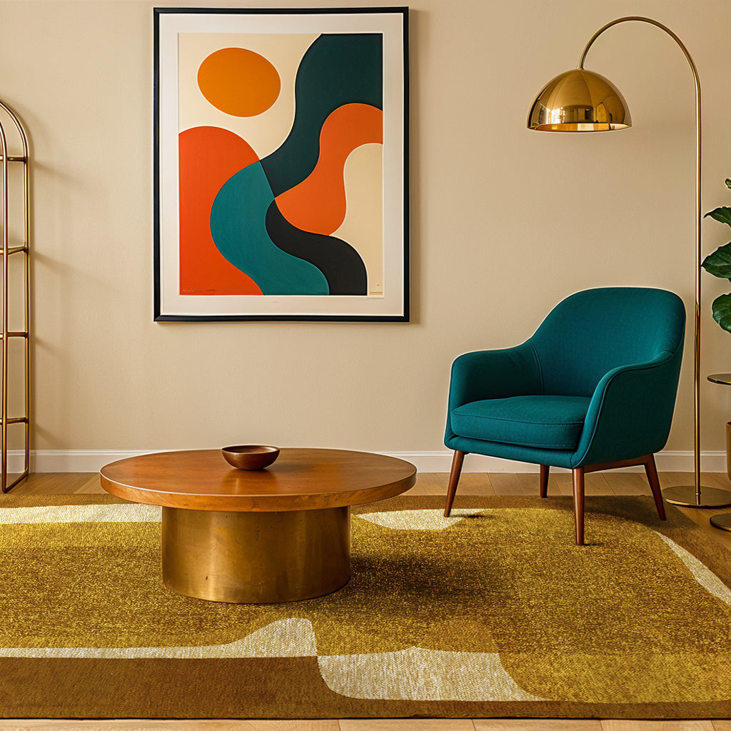 Lola & Moi Poum Poum Vloerkleed 200 x 280 cm - Curry