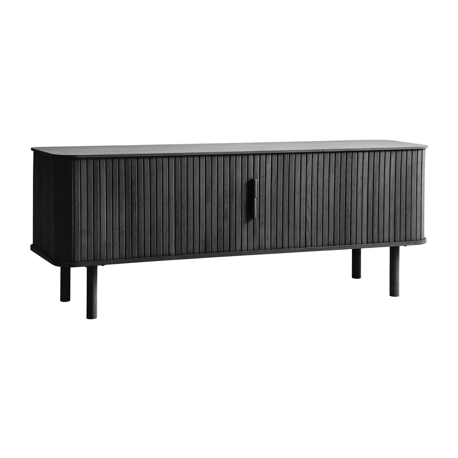 Blokker Splinted Tv-meubel - Zwart Eiken
