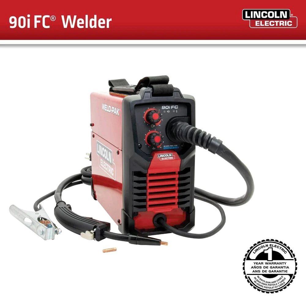Lincoln Electric Weld-Pak 90i FC Flux-Cored Wire Feed Welder, 120V, 120 Amp, 1/4 in - K5255-1 - Image 2 Lincoln Electric Weld-Pak 90i FC Flux-Cored Wire Feed Welder, 120V, 120 Amp, 1/4 in - K5255-1 - Image 2