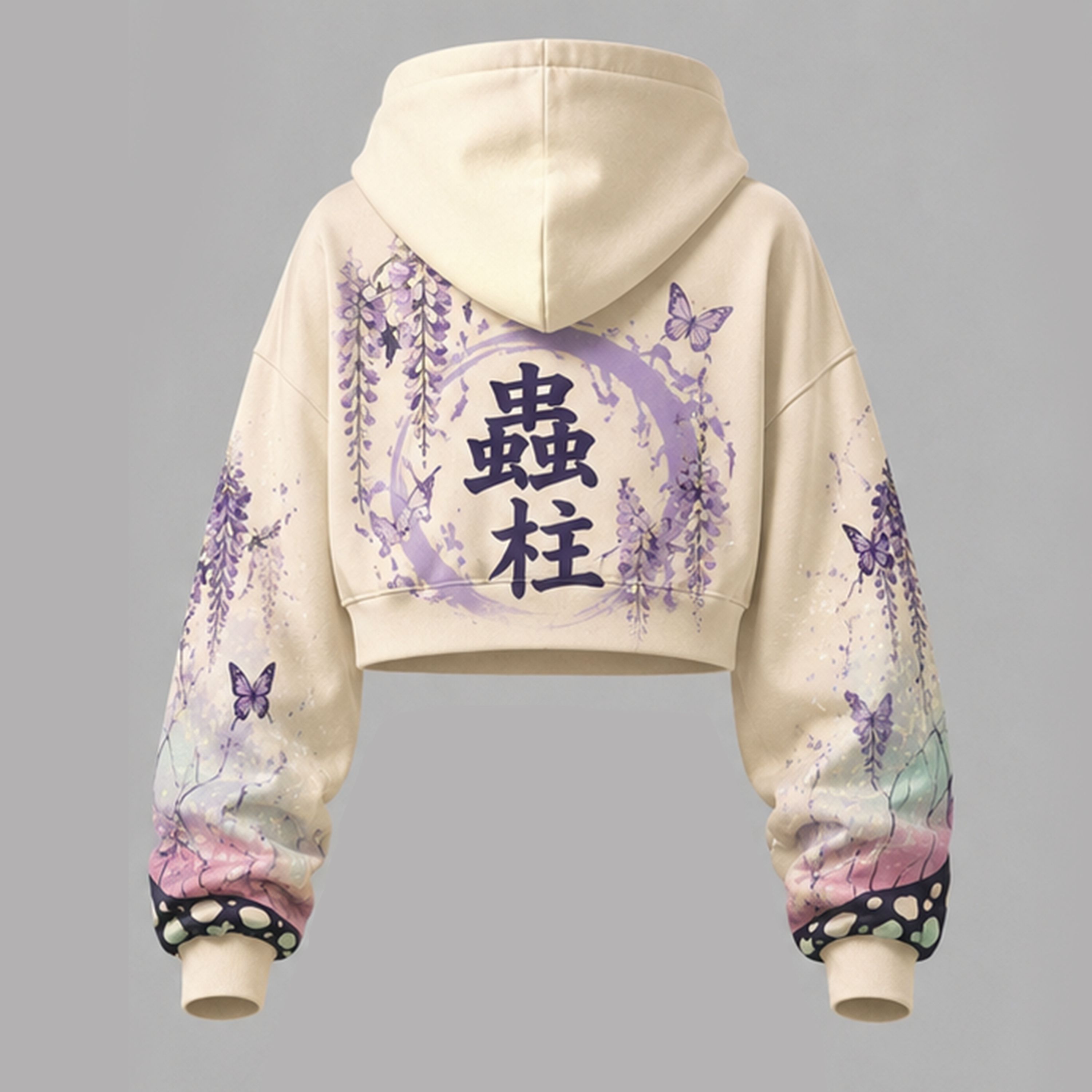 Demon Slayer Cropped Long Sleeve Hoodie & High Waist Jogger Pants Two Piece TeeThreads Sustain the Scene with Custom Apparel