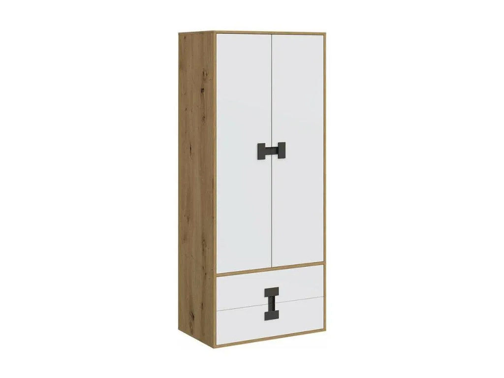 Armario Mueblesclasic N113 Mueblesclasic Artisan | Mate blanco 191x80x50cm Número de estantes - 3.00