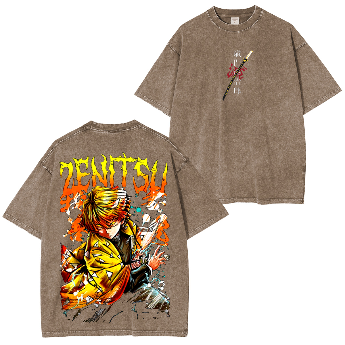 Unisex Anime Inspired Vintage Washed T-Shirt丨Comicssoul TeeThreads Sustain the Scene with Custom Apparel