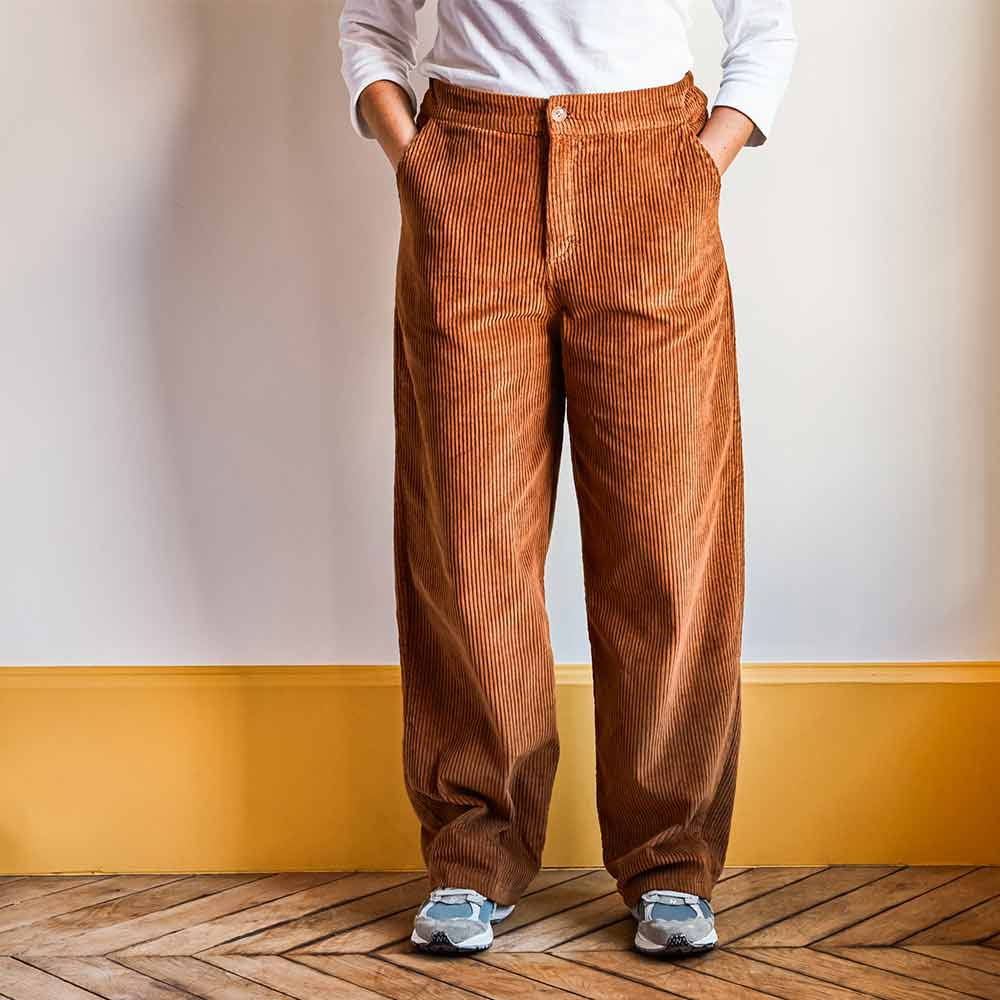 Merci - Pantalon en velours côtelé - Camel