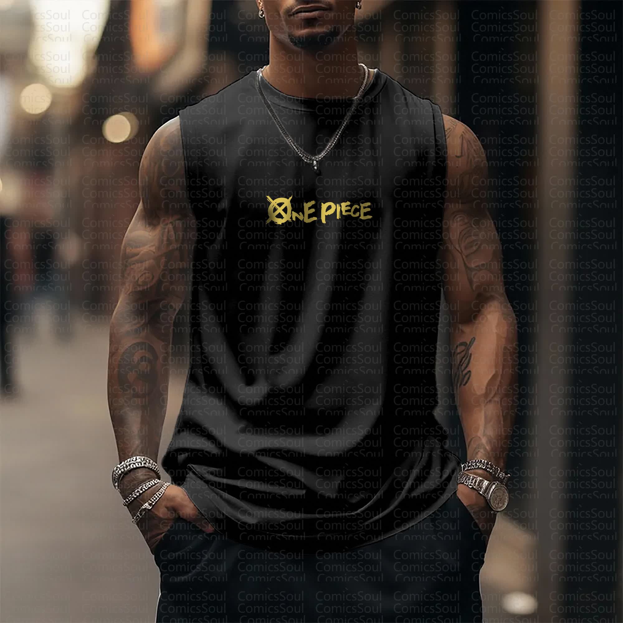 Unisex “Comicssoul” Casual Anime  Tank Top TeeThreads Sustain the Scene with Custom Apparel