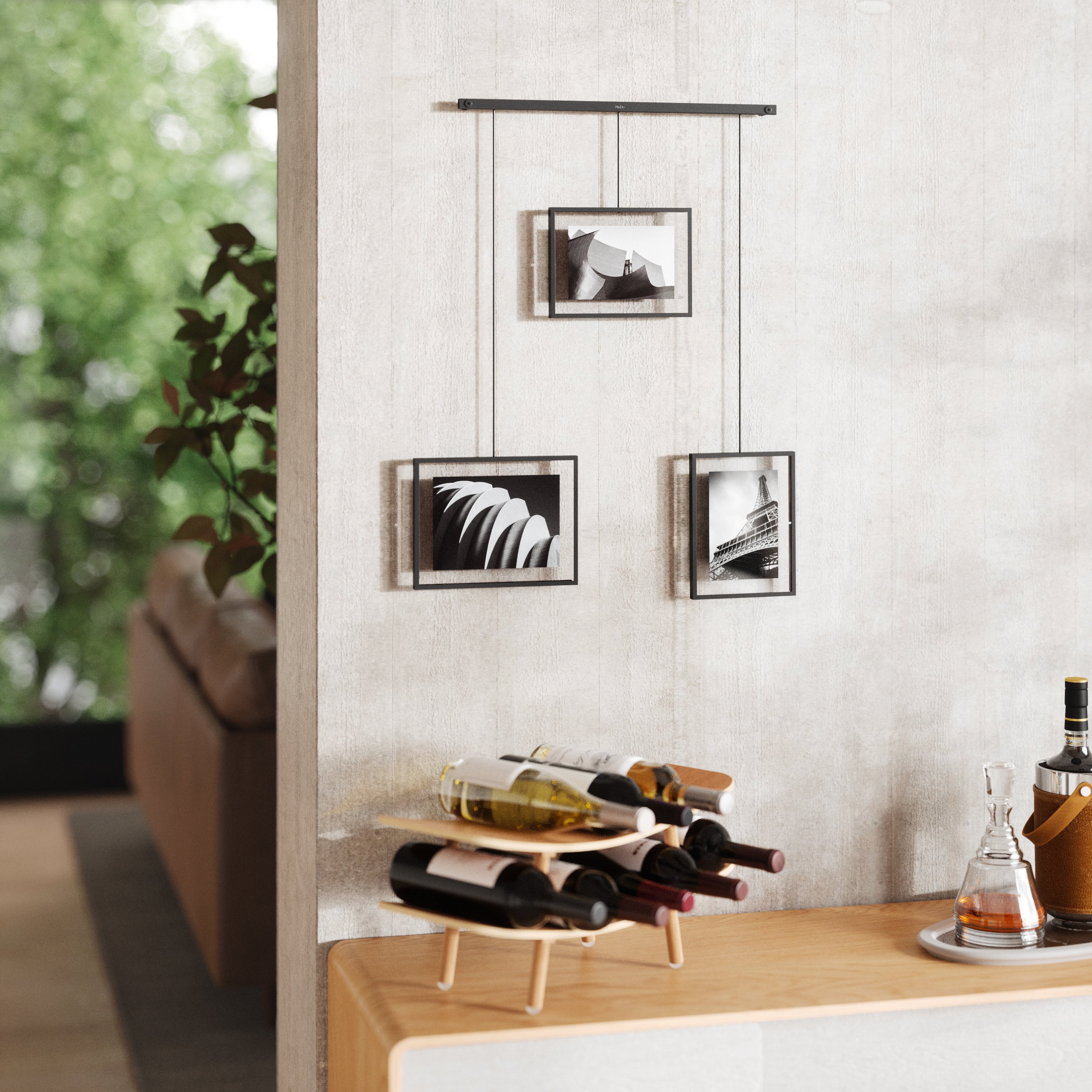 Umbra Exhibit Set van 3 Fotolijsten - Zwart