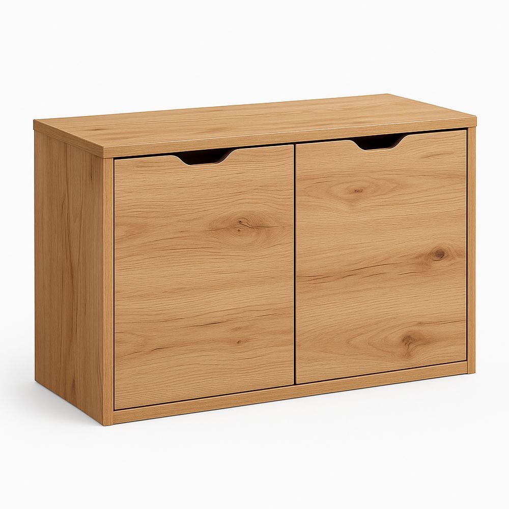 Armario de Almacenamiento de Madera para Sala 60x35x50 cm Roble Moderno