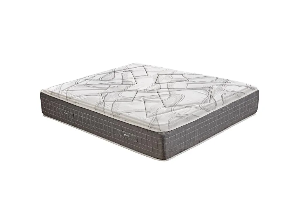 Colchón ensacado 32cm canapé abatible blanco 2 almohadas 135x190 55745OCBD