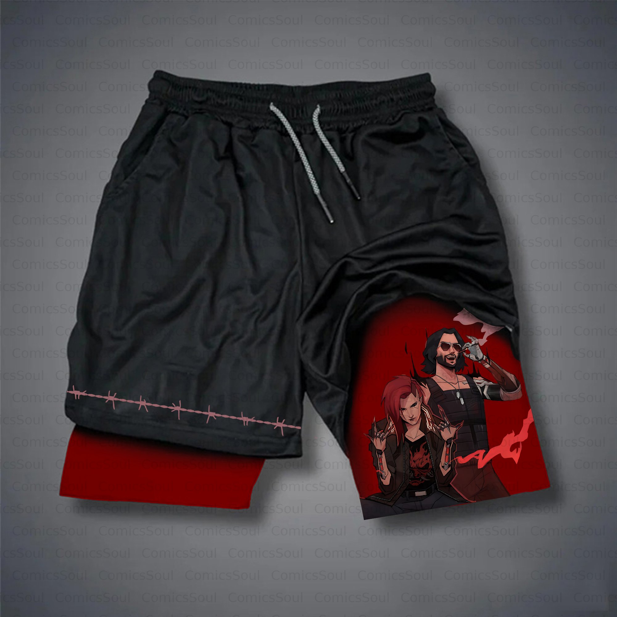 Unisex Casual Anime Style Shorts