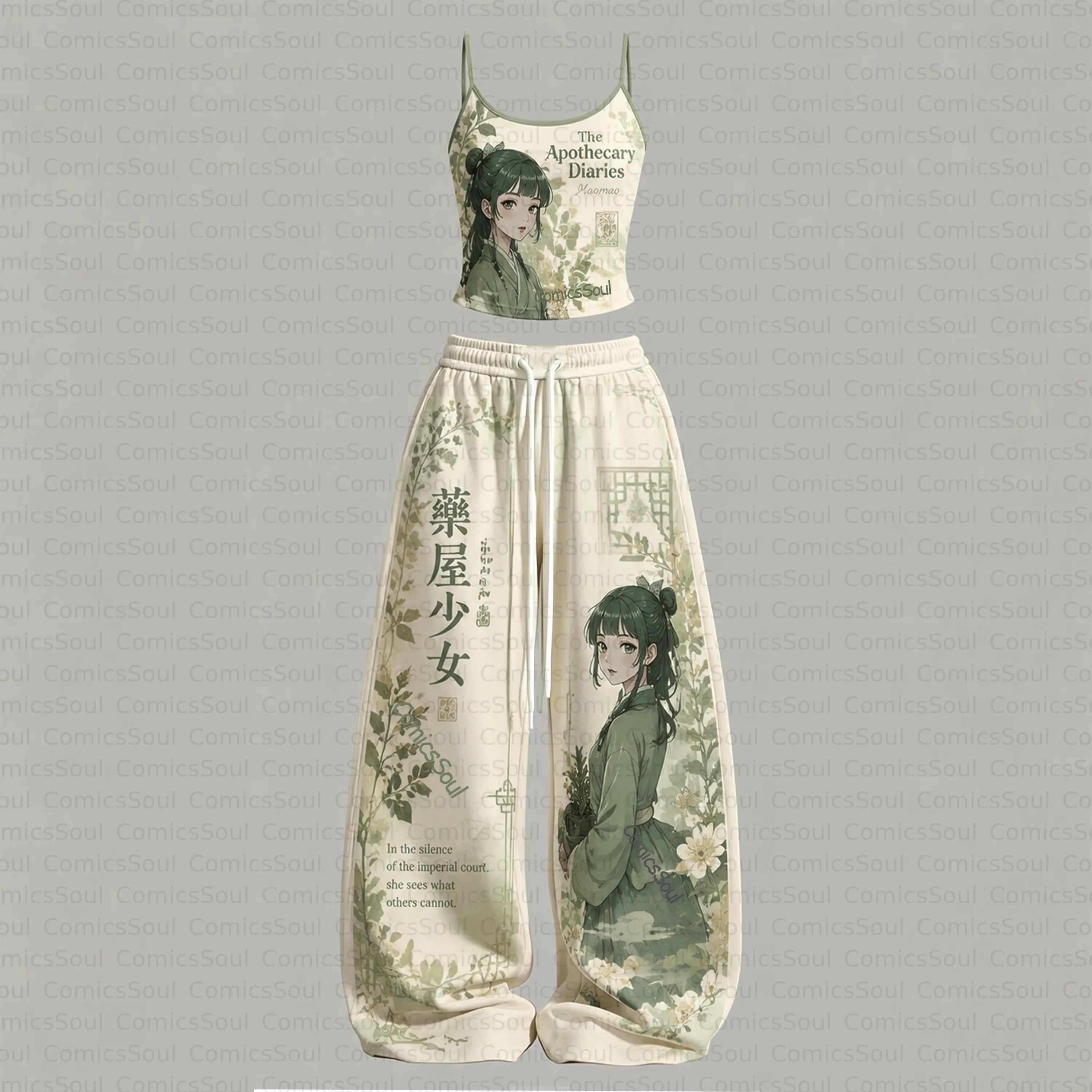The Apothecary Diaries Top & Elasticated Trousers Two-Piece Set TeeThreads Sustain the Scene with Custom Apparel