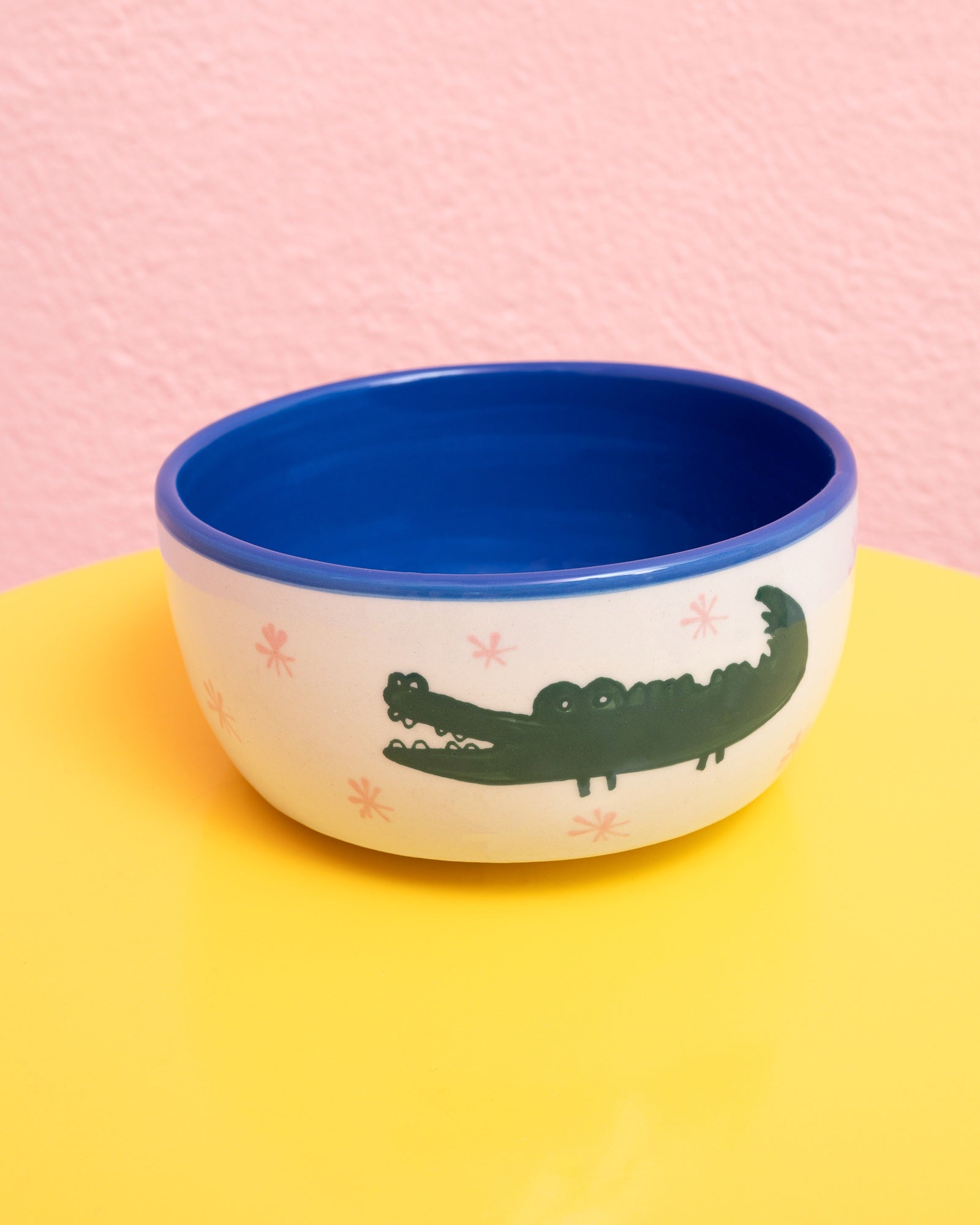 Miio Miini Müslischale modern Croco weiß blau