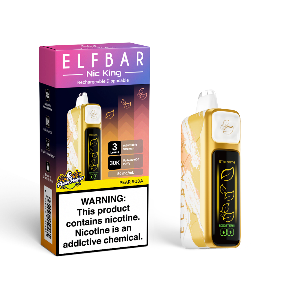 ELFBAR NIC KING 30K cigarette électronique jetable rechargeable (toutes les saveurs)