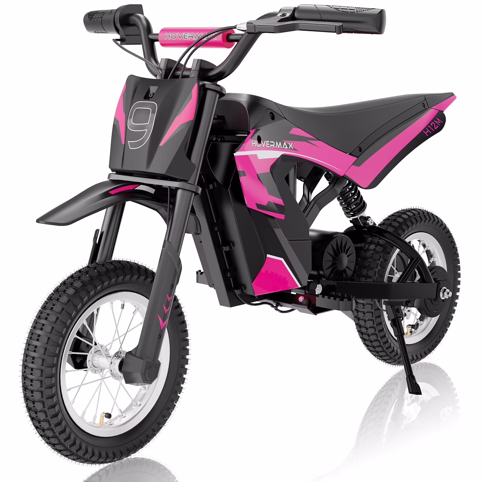 HOVERMAX H12M 36V Electric Dirt Bike, 300W Electric Motorcycle 15.5MPH Max Speed, Ride On Toys motocross for Kids Teens, Blue