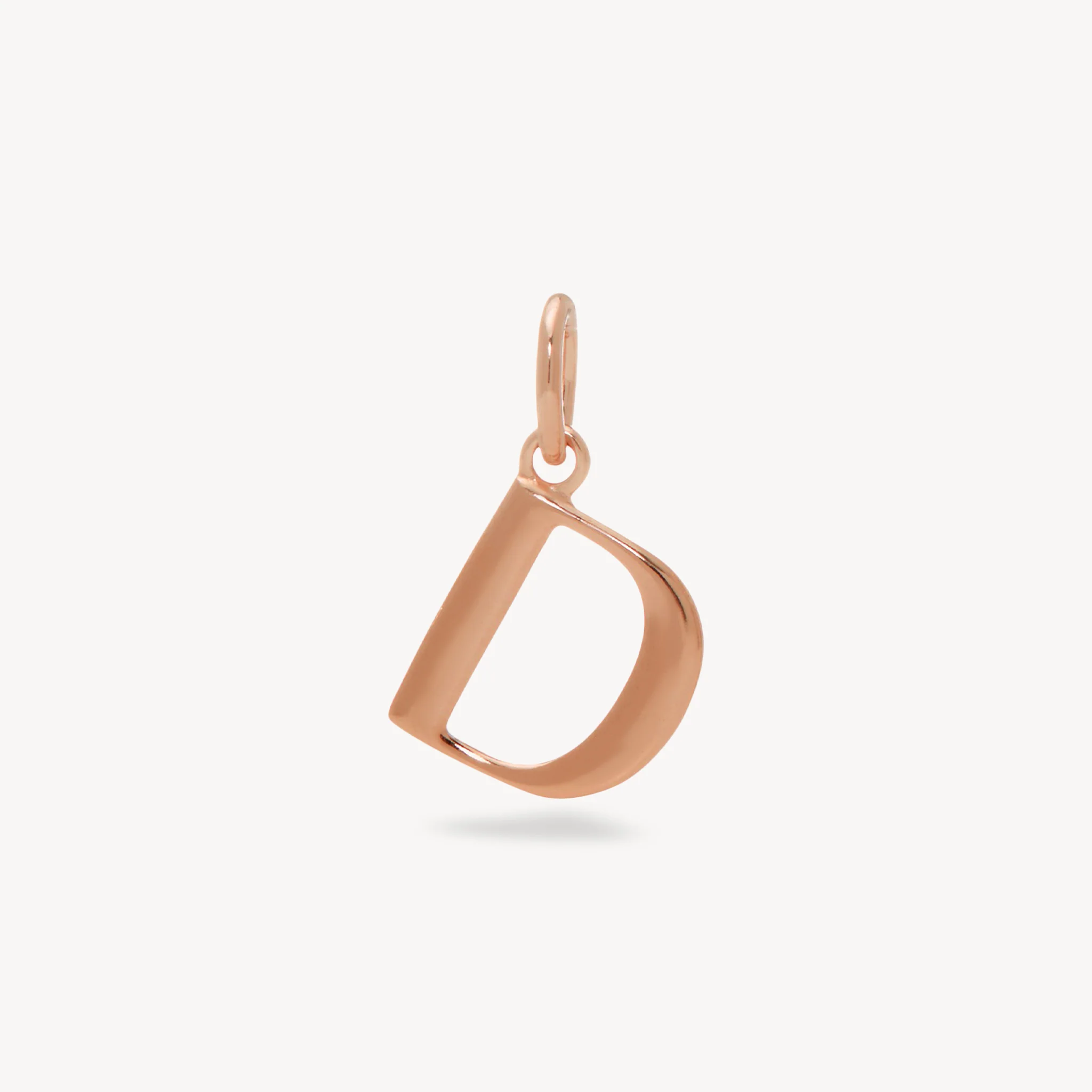 14k Rose Gold Vermeil Letter Charm