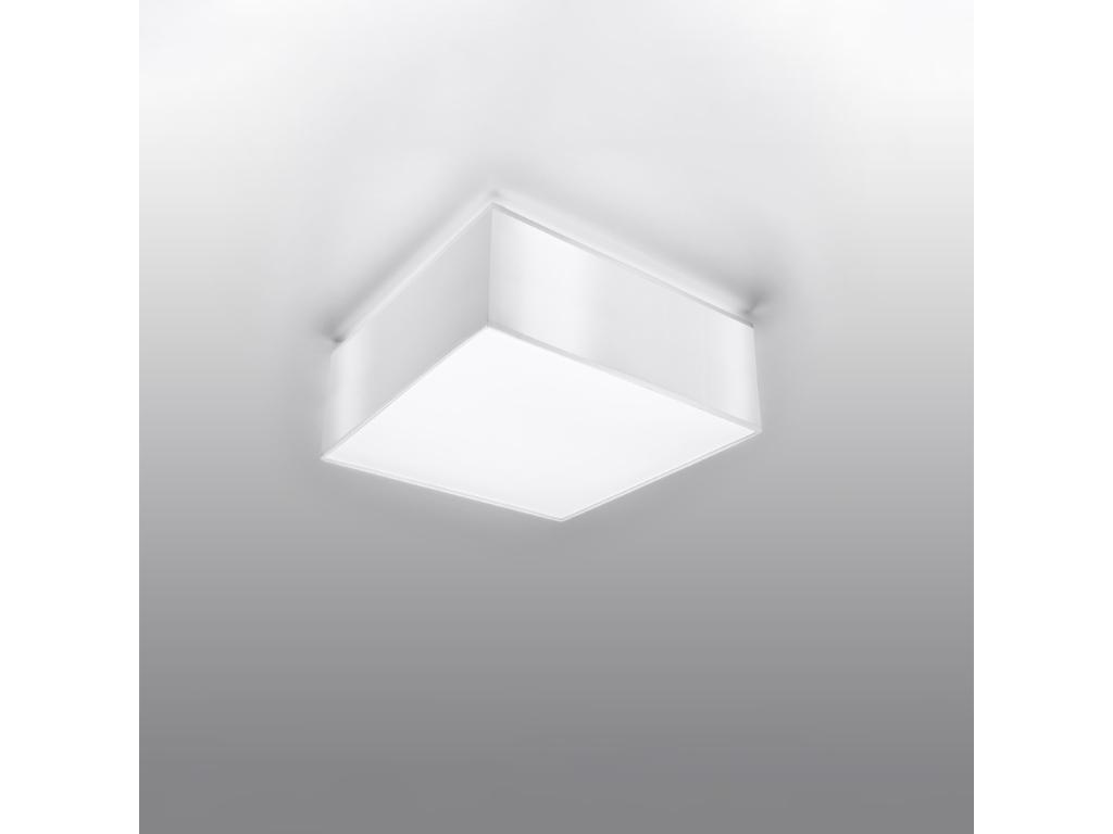 Lámparas de techo Horus minimalista de CLORURO DE POLIVINILO - 1 fuentes luminosas - L.25 x A.11 cm - blanco